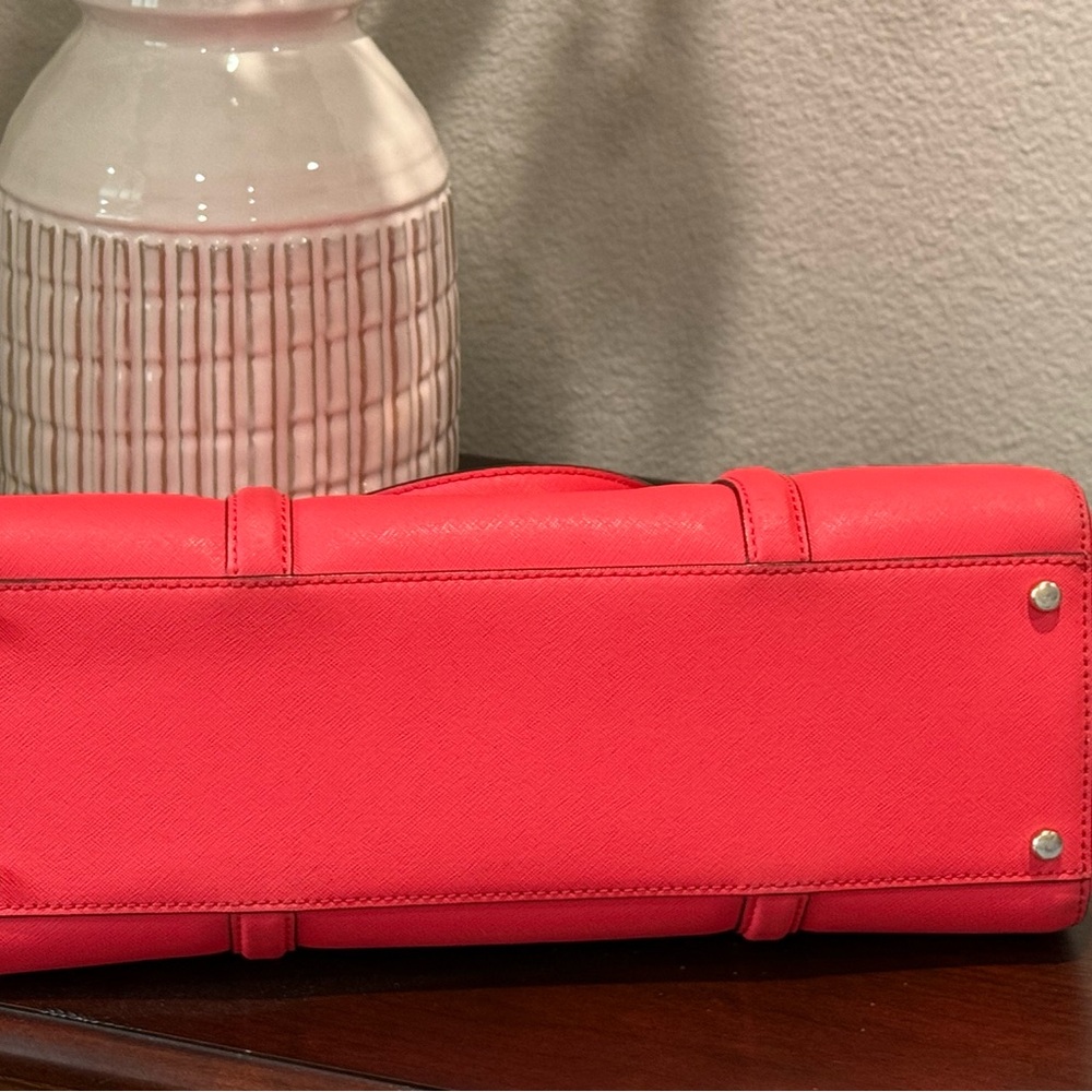 Kate Spade Coral Satchel Structured Bag Handbag Purse - Picture 5 of 6